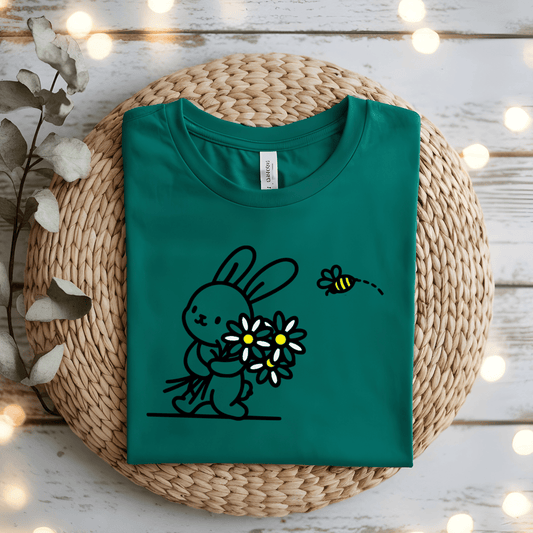 Bumblebee Chasing Bunny Rabbit Digital Design Download