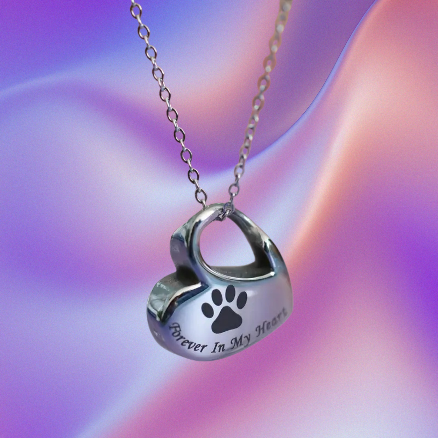Forever in My Heart – Pet Memorial Urn Necklace