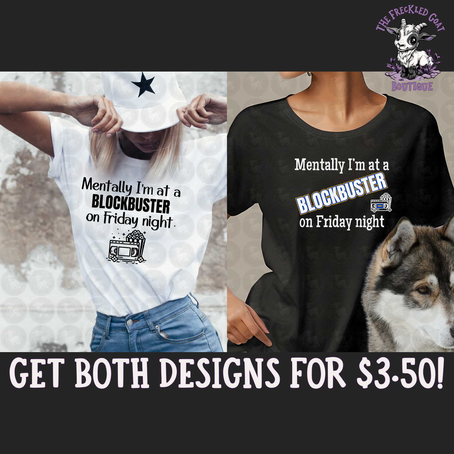 Mentally At Blockbuster Digital Design Download (2 Designs)