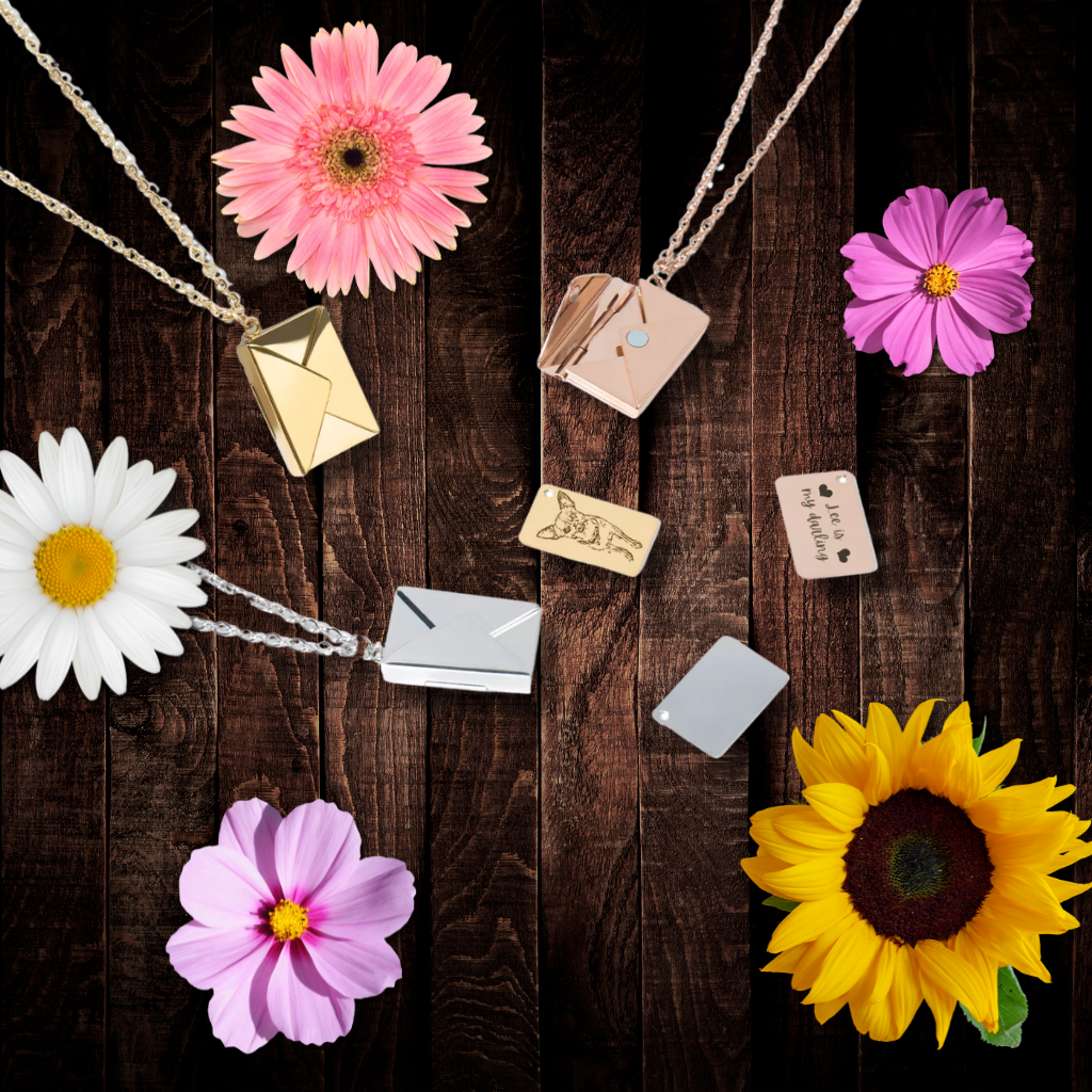 Envelope Necklace (Free Engraving)