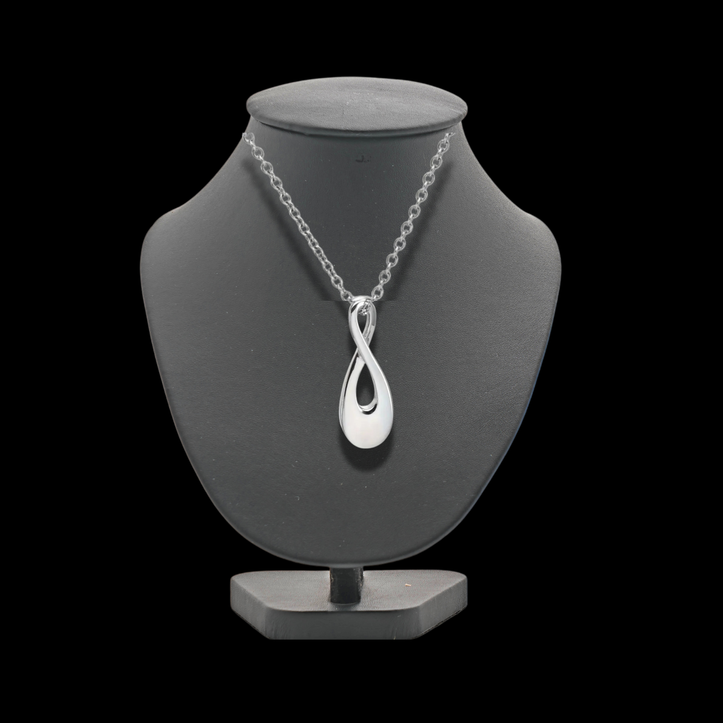 Stainless Steel Infinity Memorial Keepsake Urn Necklace (Free Engraving)