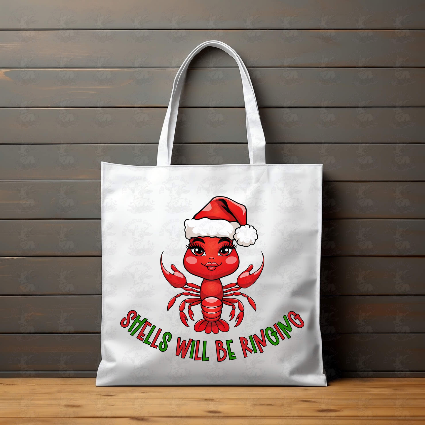 Shells Will Be Ringing | Christmas in July Png | Funny Christmas Crawfish Girl Design | Bougie Louisiana Holiday Crawfish Digital Design Download