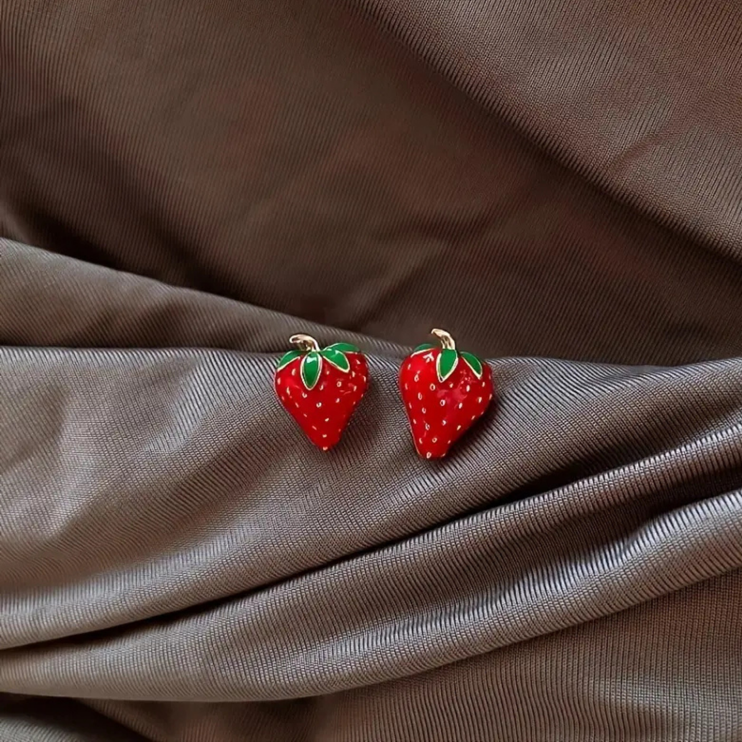 Berry Sweet Strawberry Stud Earrings