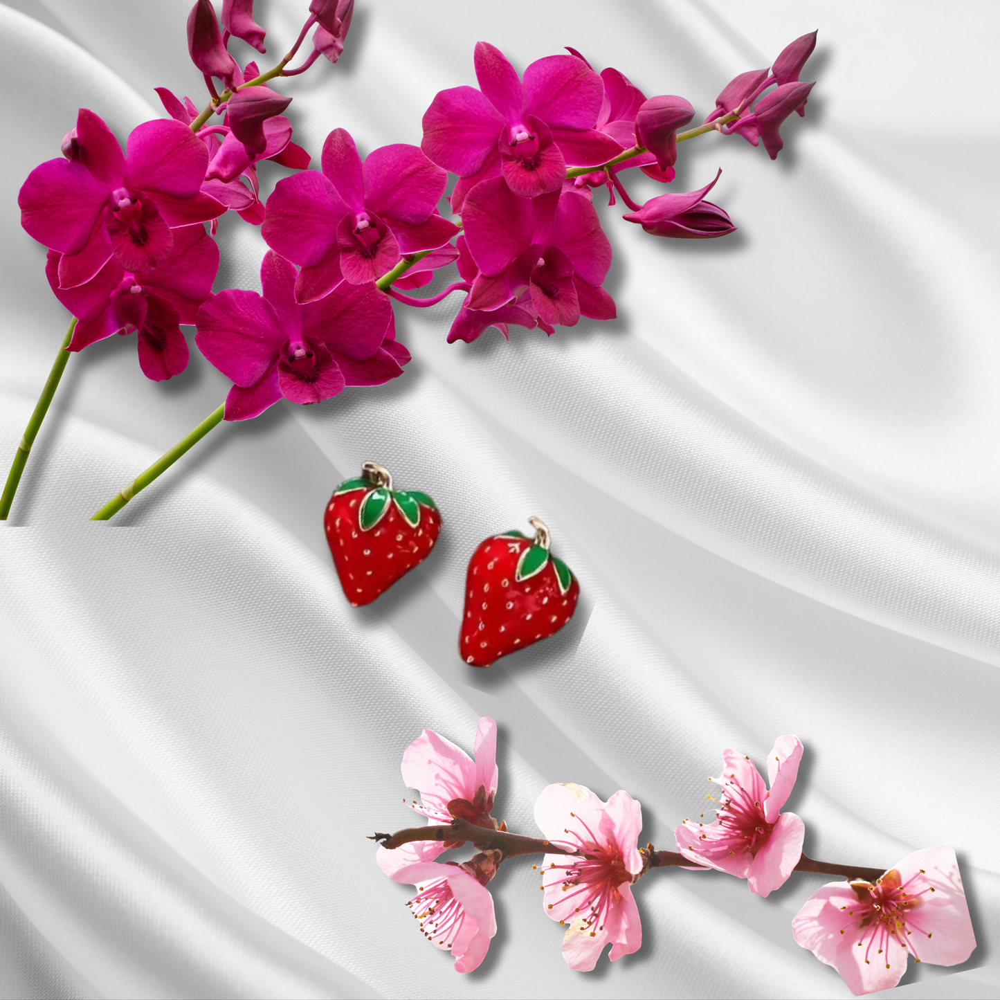 Berry Sweet Strawberry Stud Earrings