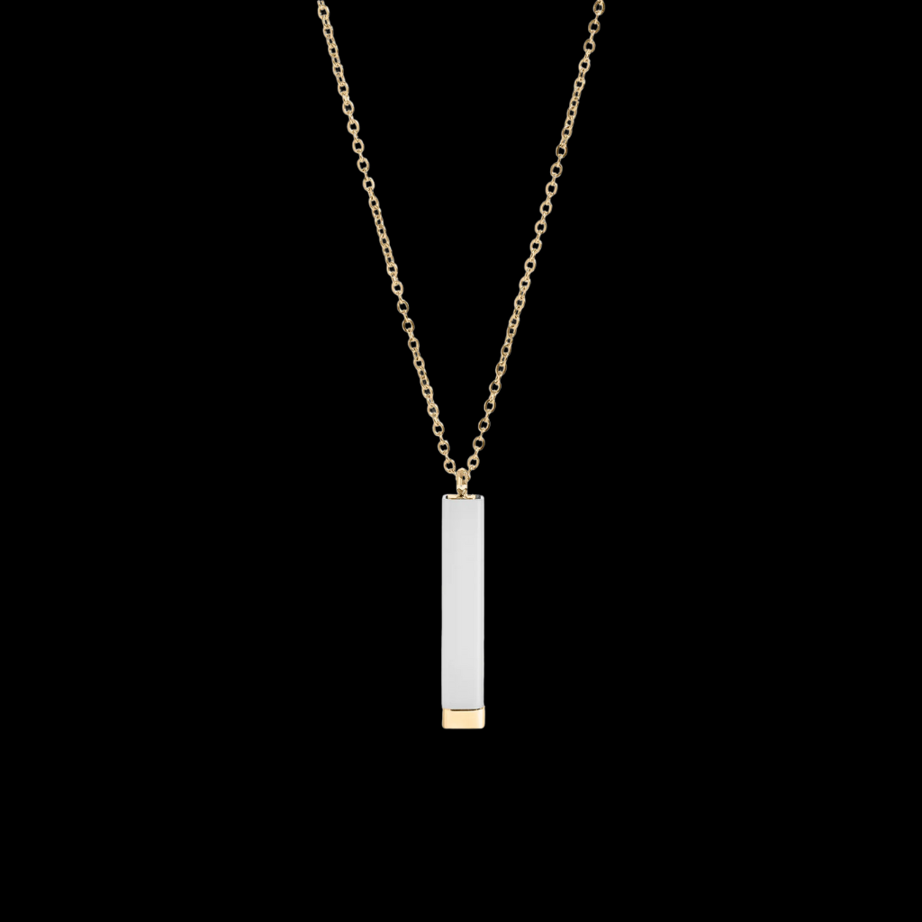 Hidden Message Sliding Blank Bar Necklace (Free Engraving)