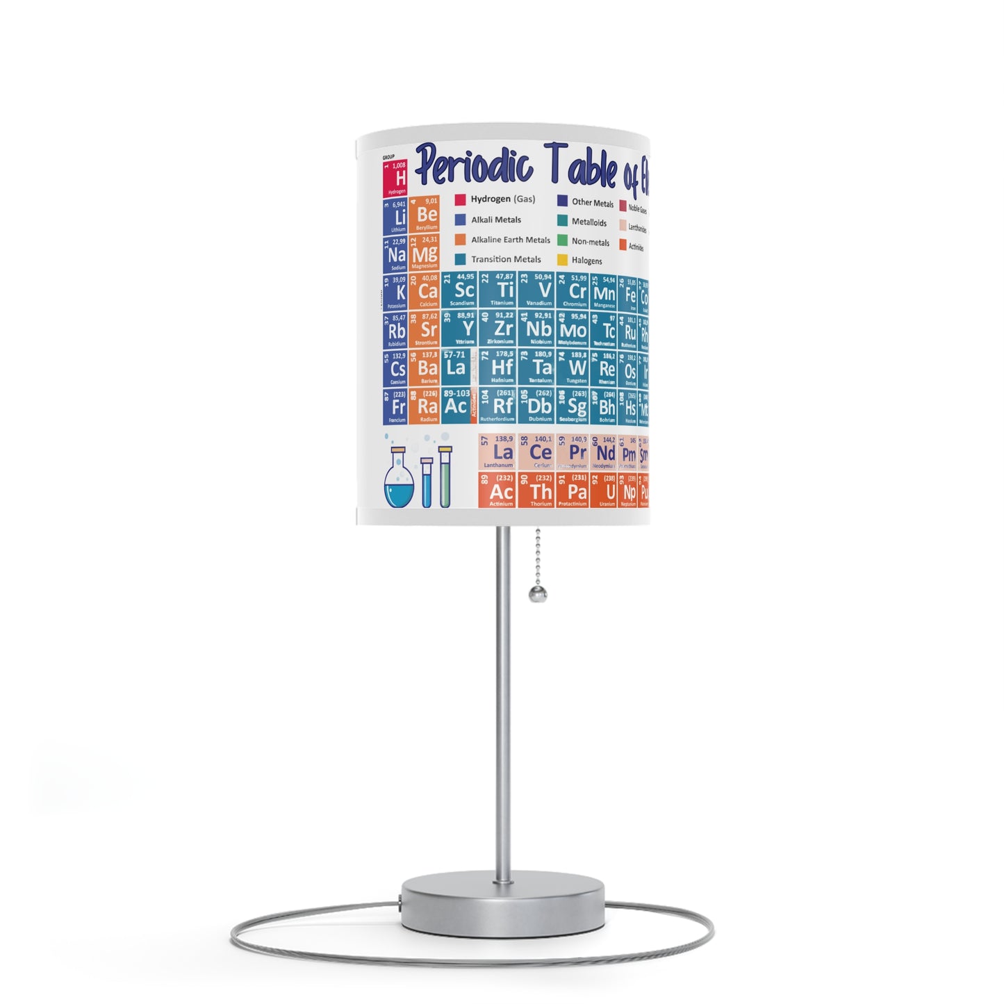 Scientific Periodic Table of Elements -Lamp on a Stand, US|CA plug