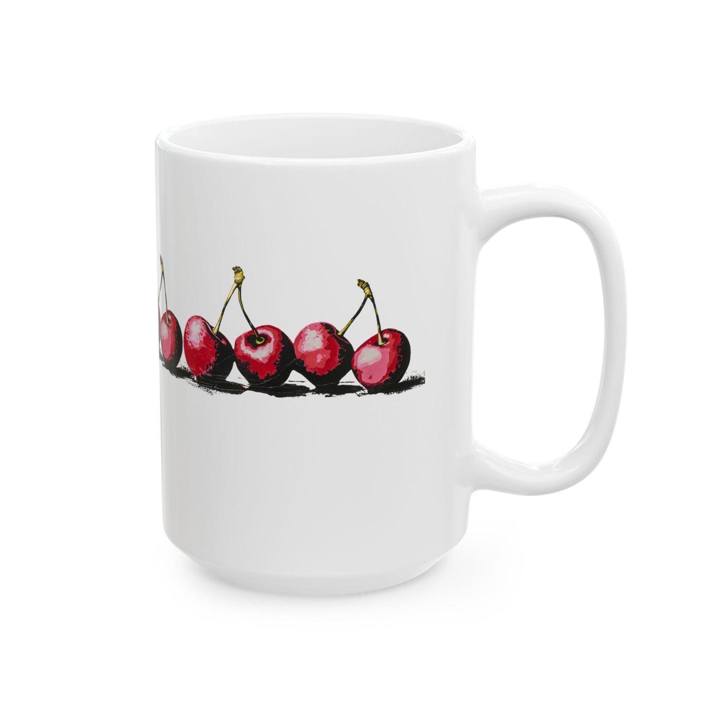 Jubilant Cherries - Ceramic Mug, (11oz, 15oz)