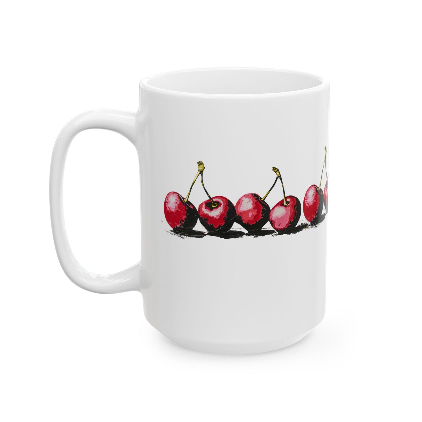 Jubilant Cherries - Ceramic Mug, (11oz, 15oz)