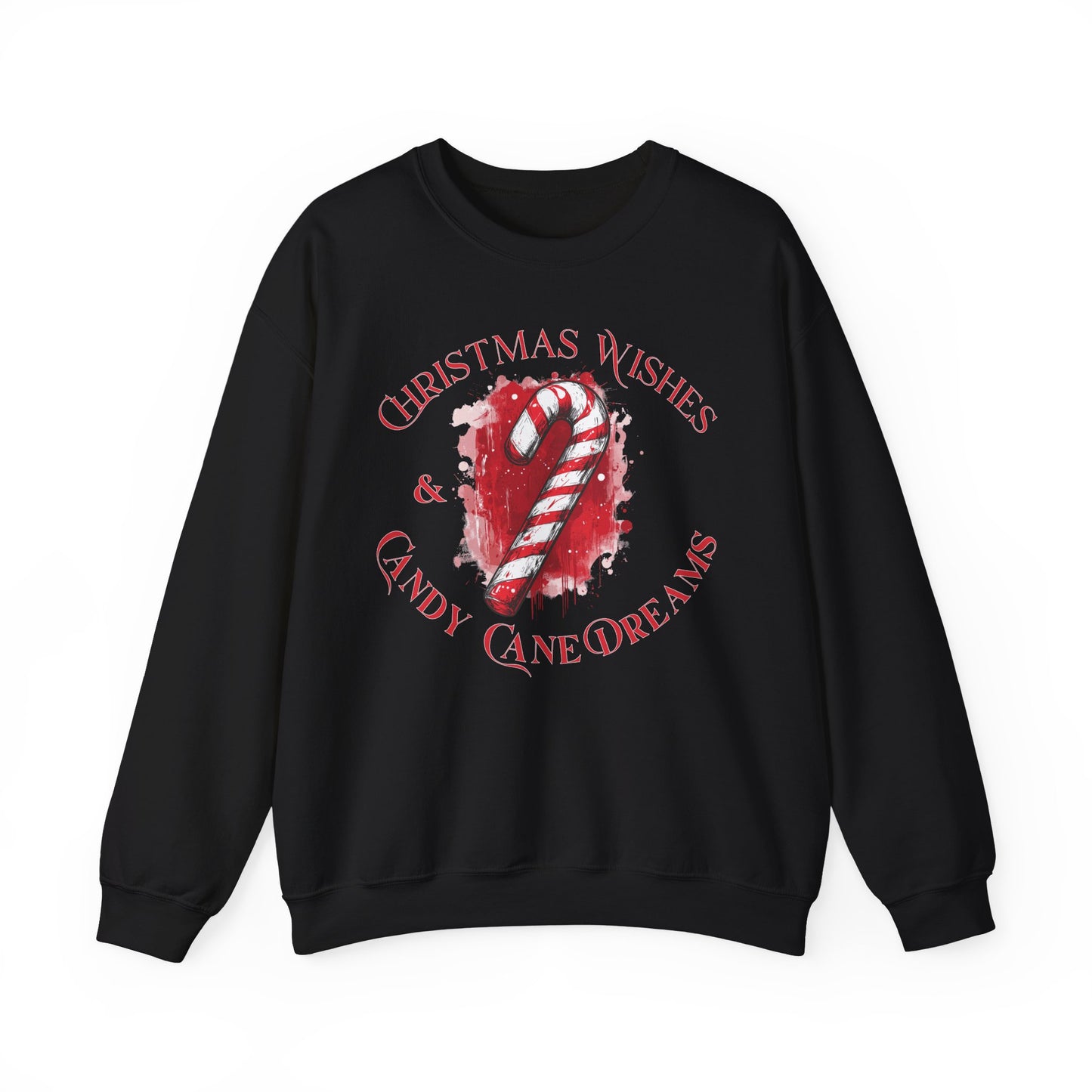 Christmas Wishes Wishes & Candy Cane Dreams -Crewneck Sweatshirt