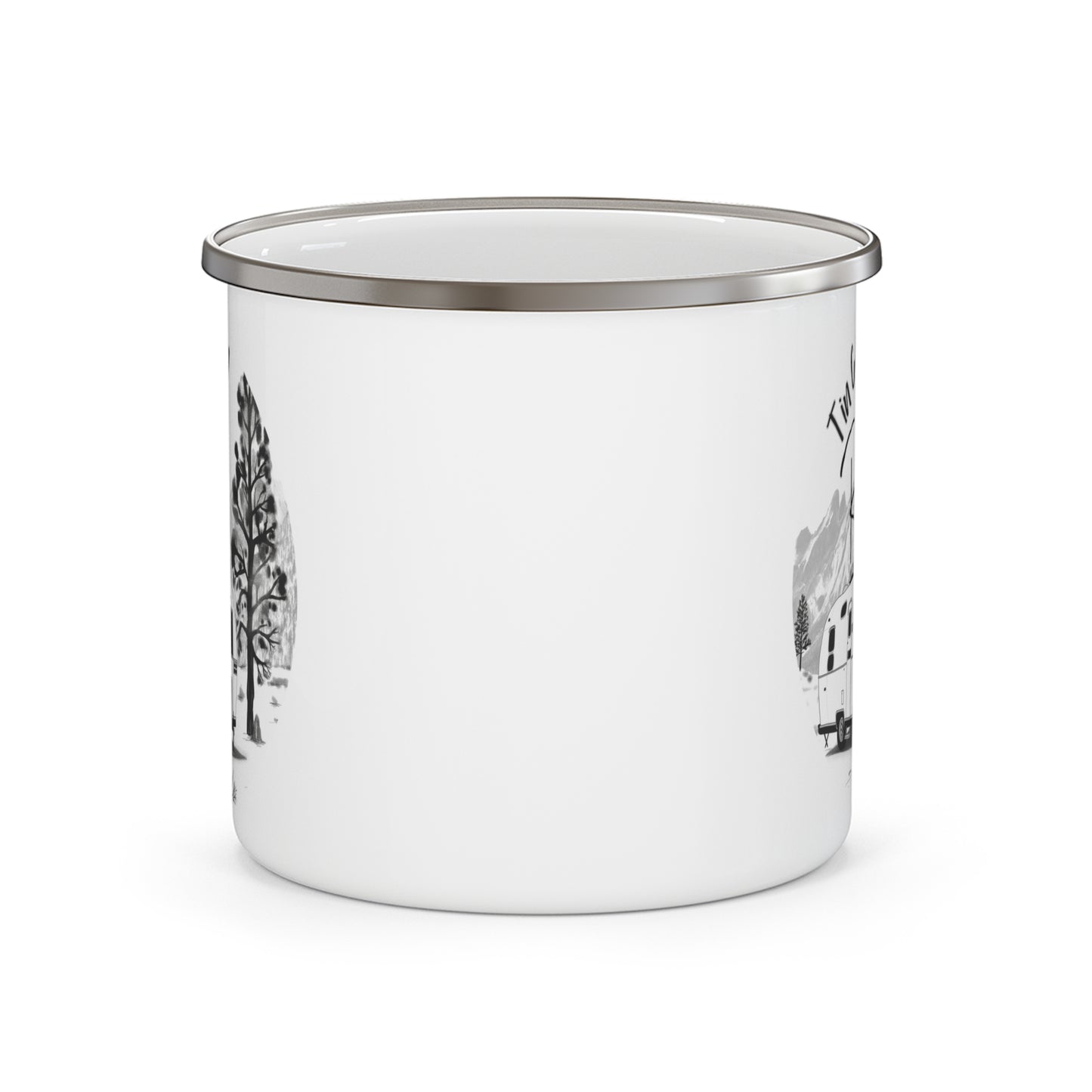 Tin Can Living Rocks -Enamel Camping Mug