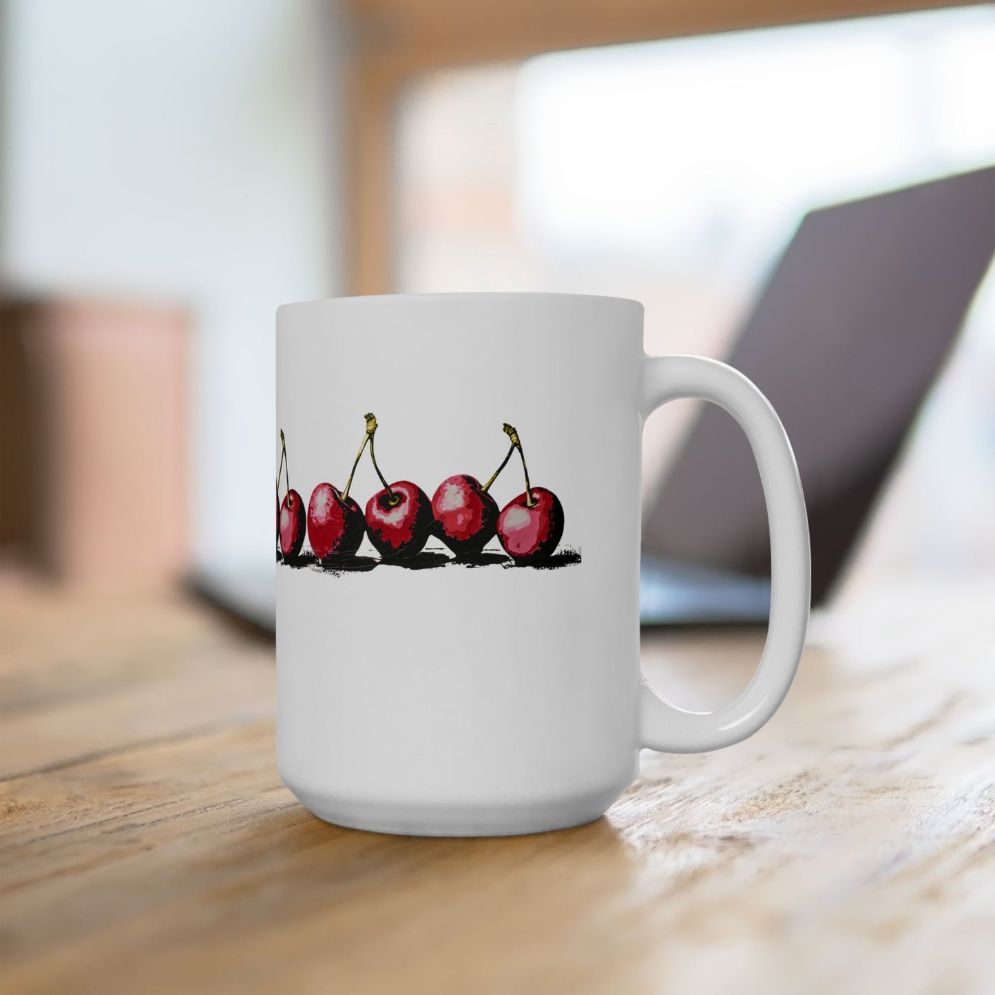 Jubilant Cherries - Ceramic Mug, (11oz, 15oz)