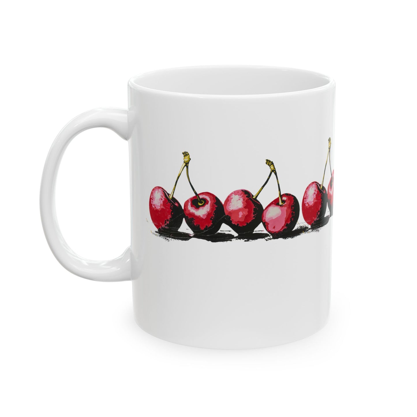 Jubilant Cherries - Ceramic Mug, (11oz, 15oz)