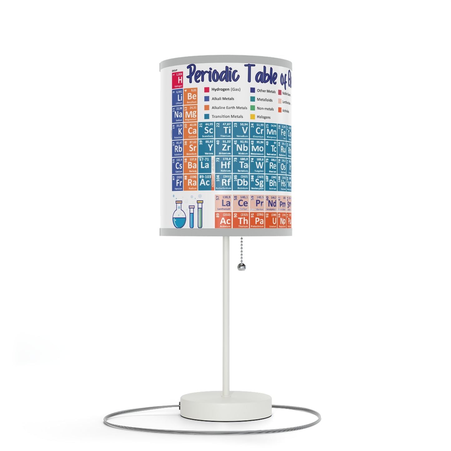 Scientific Periodic Table of Elements -Lamp on a Stand, US|CA plug