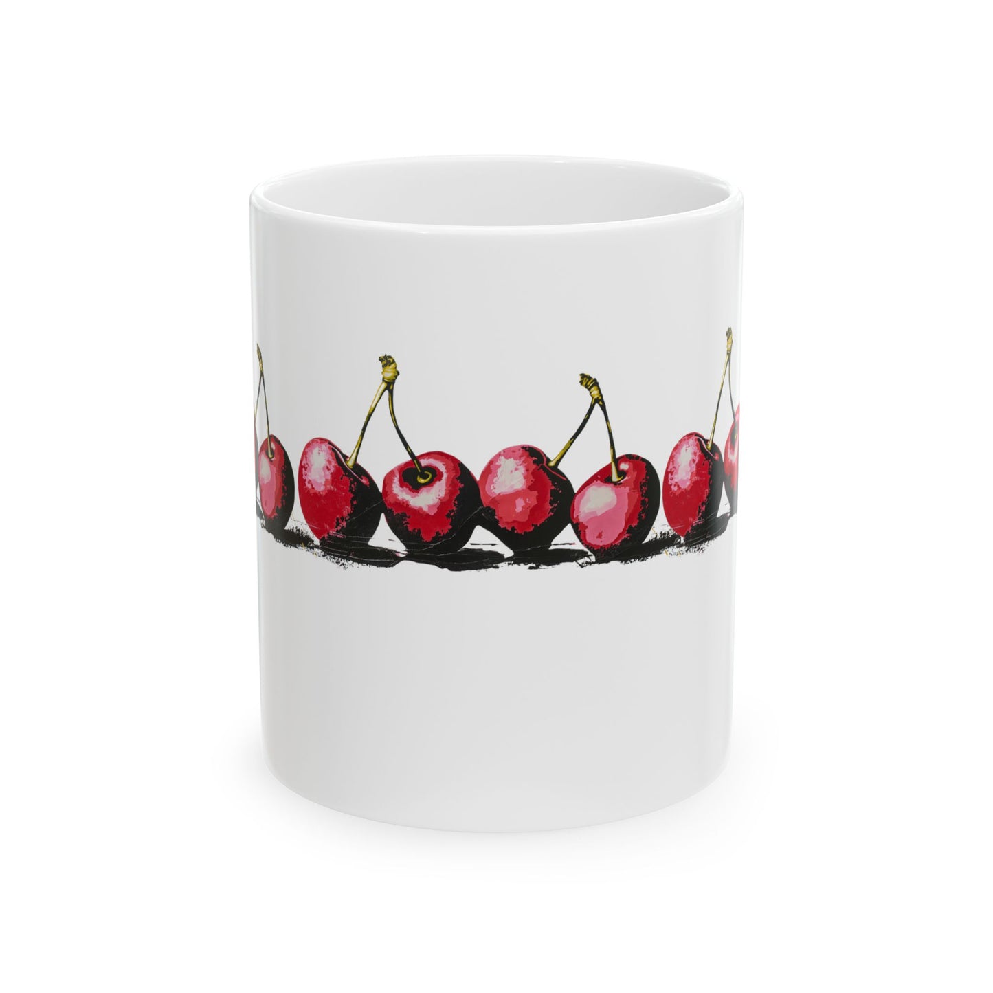 Jubilant Cherries - Ceramic Mug, (11oz, 15oz)