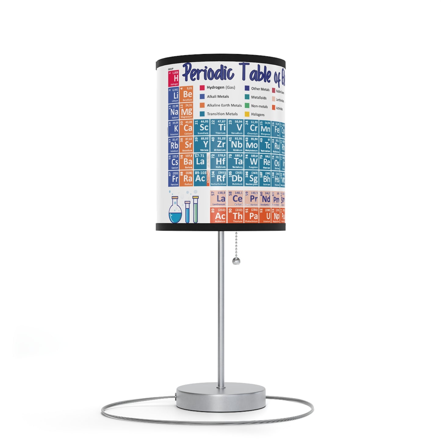 Scientific Periodic Table of Elements -Lamp on a Stand, US|CA plug