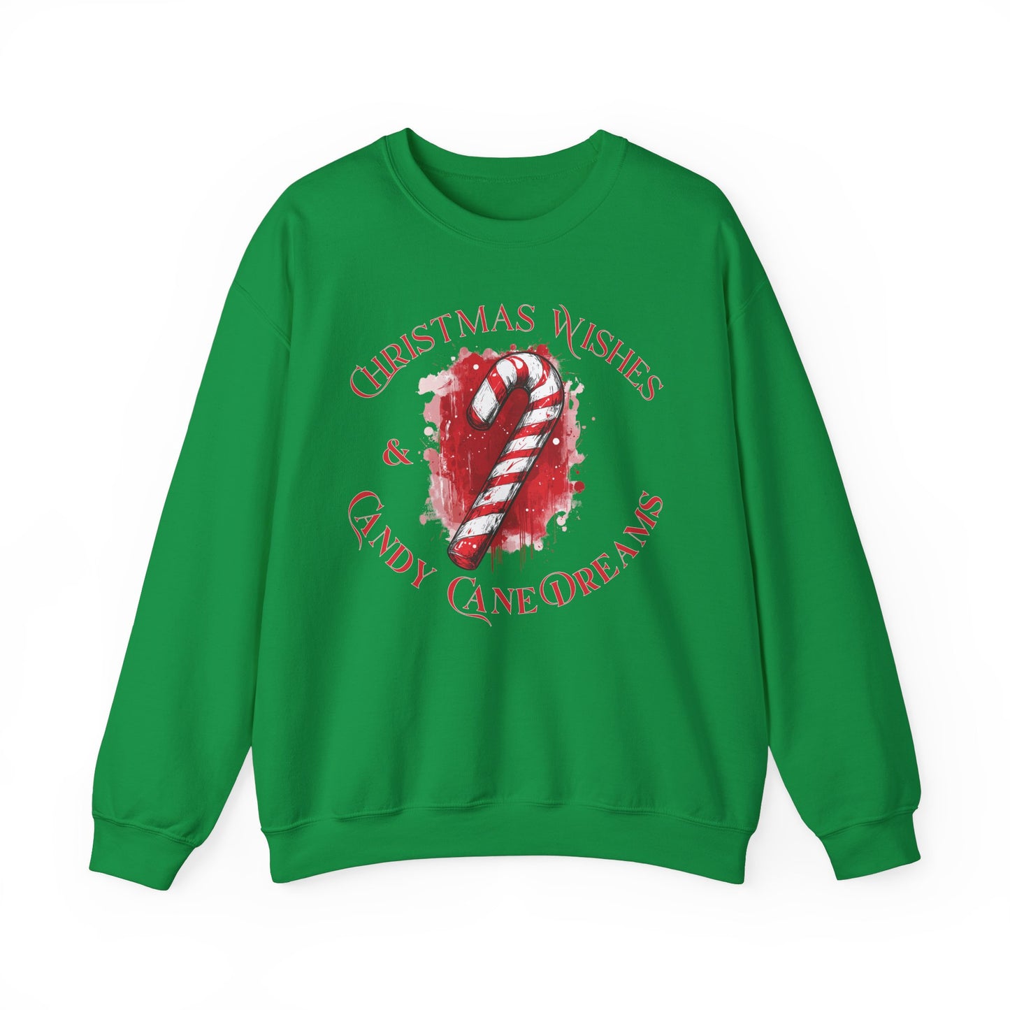 Christmas Wishes Wishes & Candy Cane Dreams -Crewneck Sweatshirt