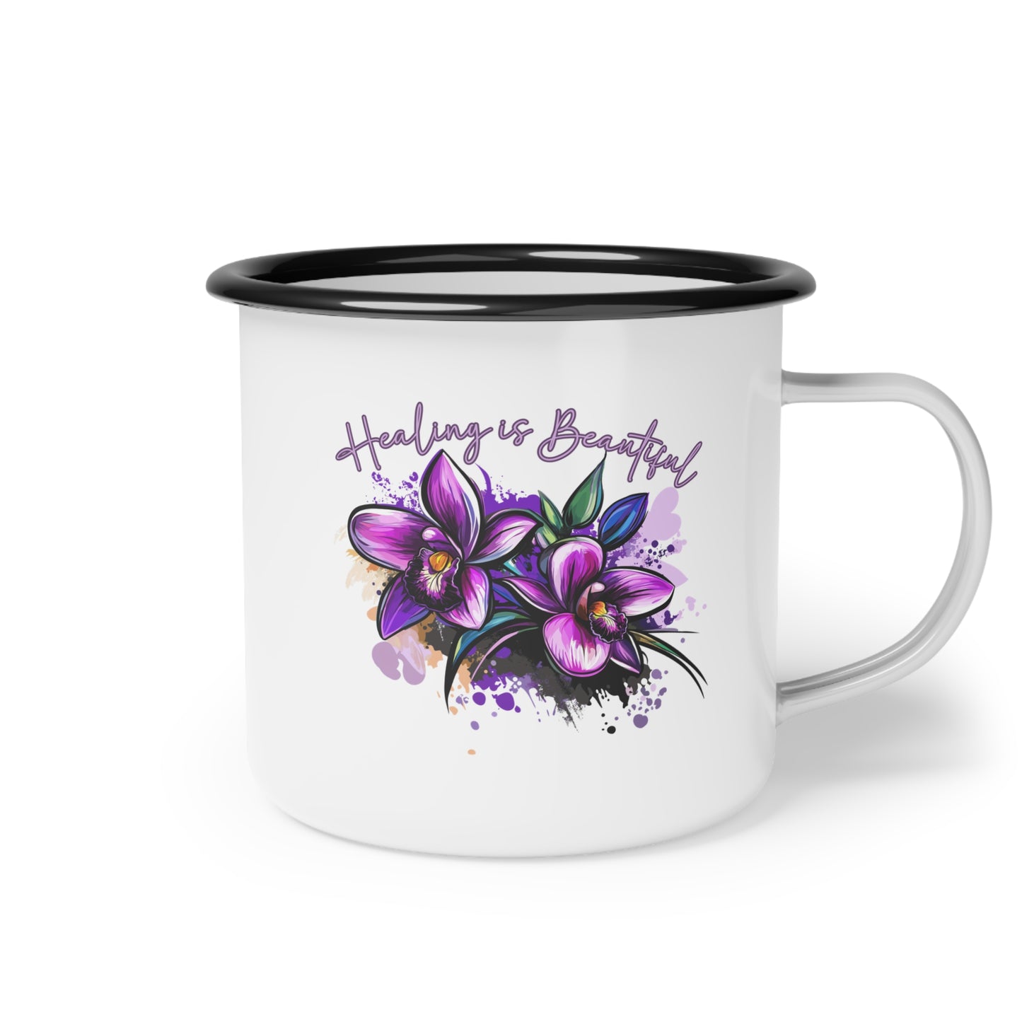 Healing is Beautiful -Enamel Camp Cup