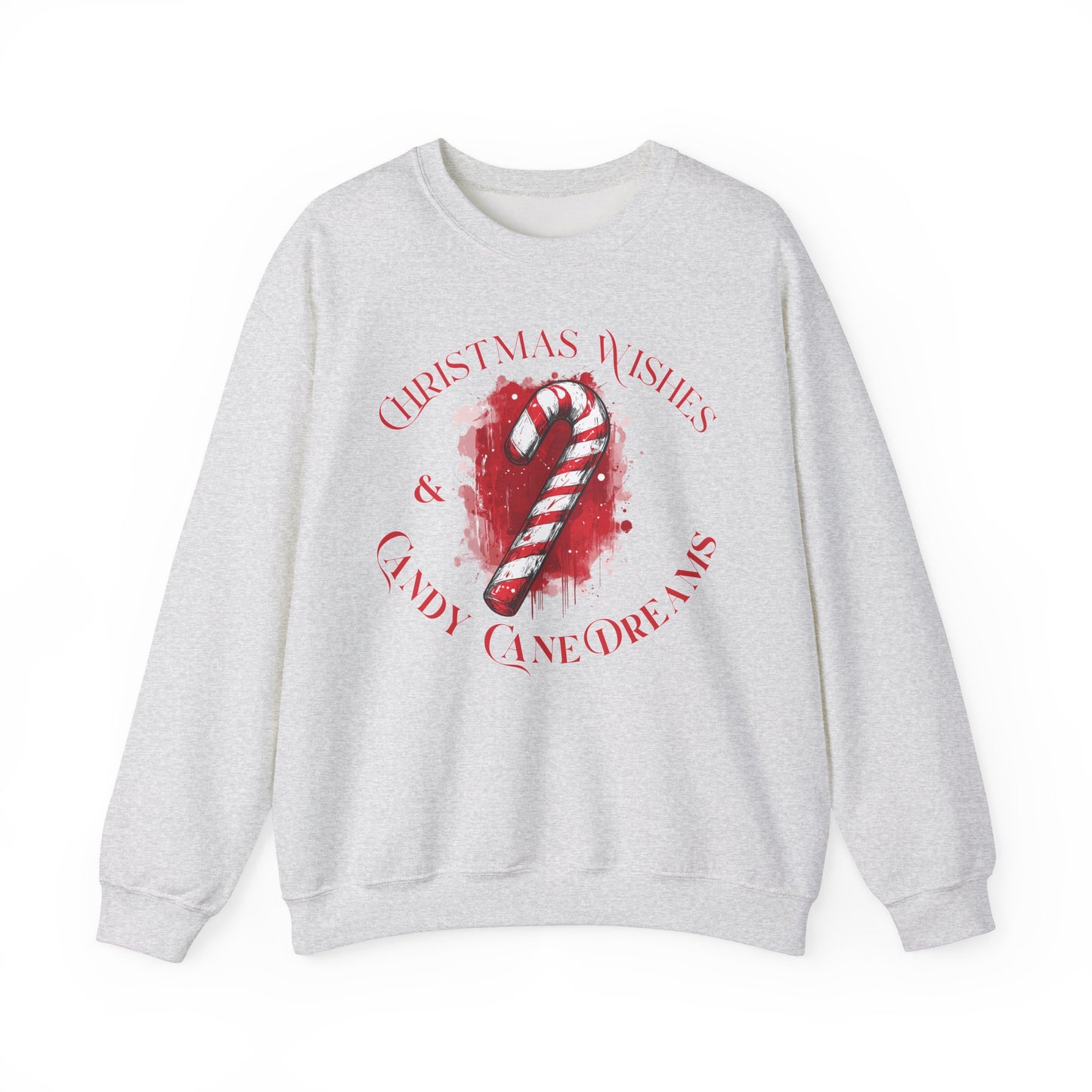 Christmas Wishes Wishes & Candy Cane Dreams -Crewneck Sweatshirt