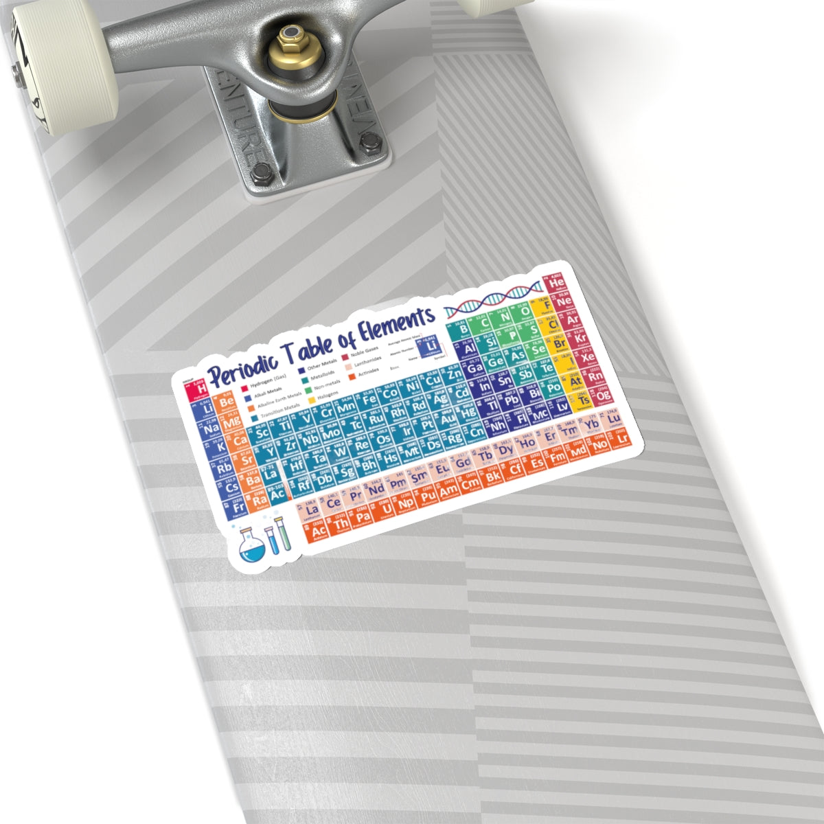 Scientific Periodic Table of Elements -Kiss-Cut Stickers