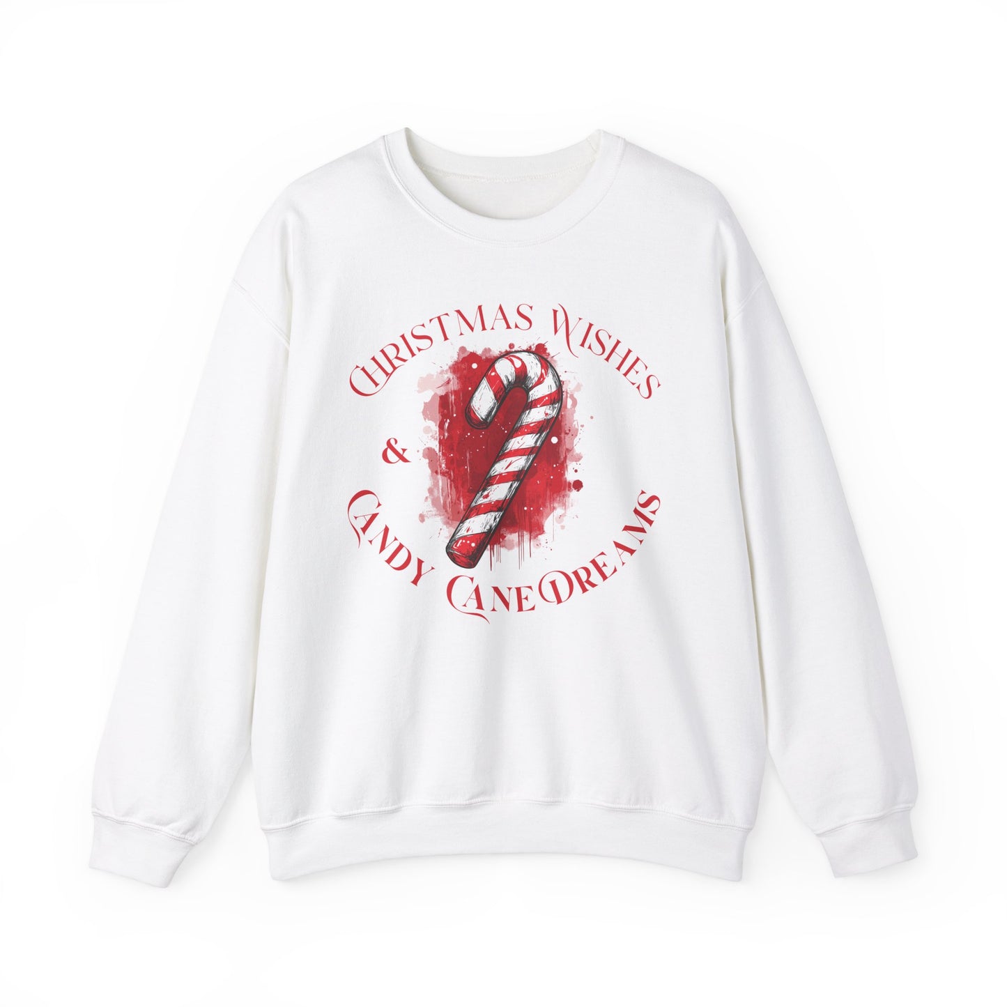 Christmas Wishes Wishes & Candy Cane Dreams -Crewneck Sweatshirt