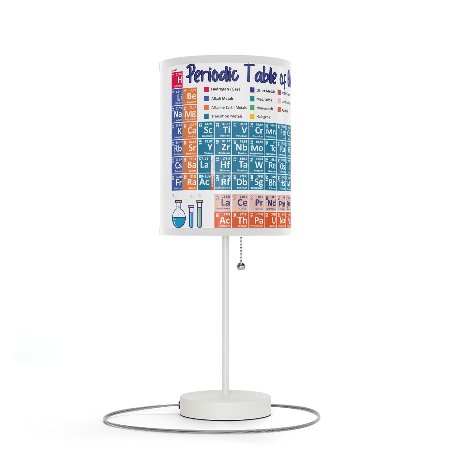 Scientific Periodic Table of Elements -Lamp on a Stand, US|CA plug