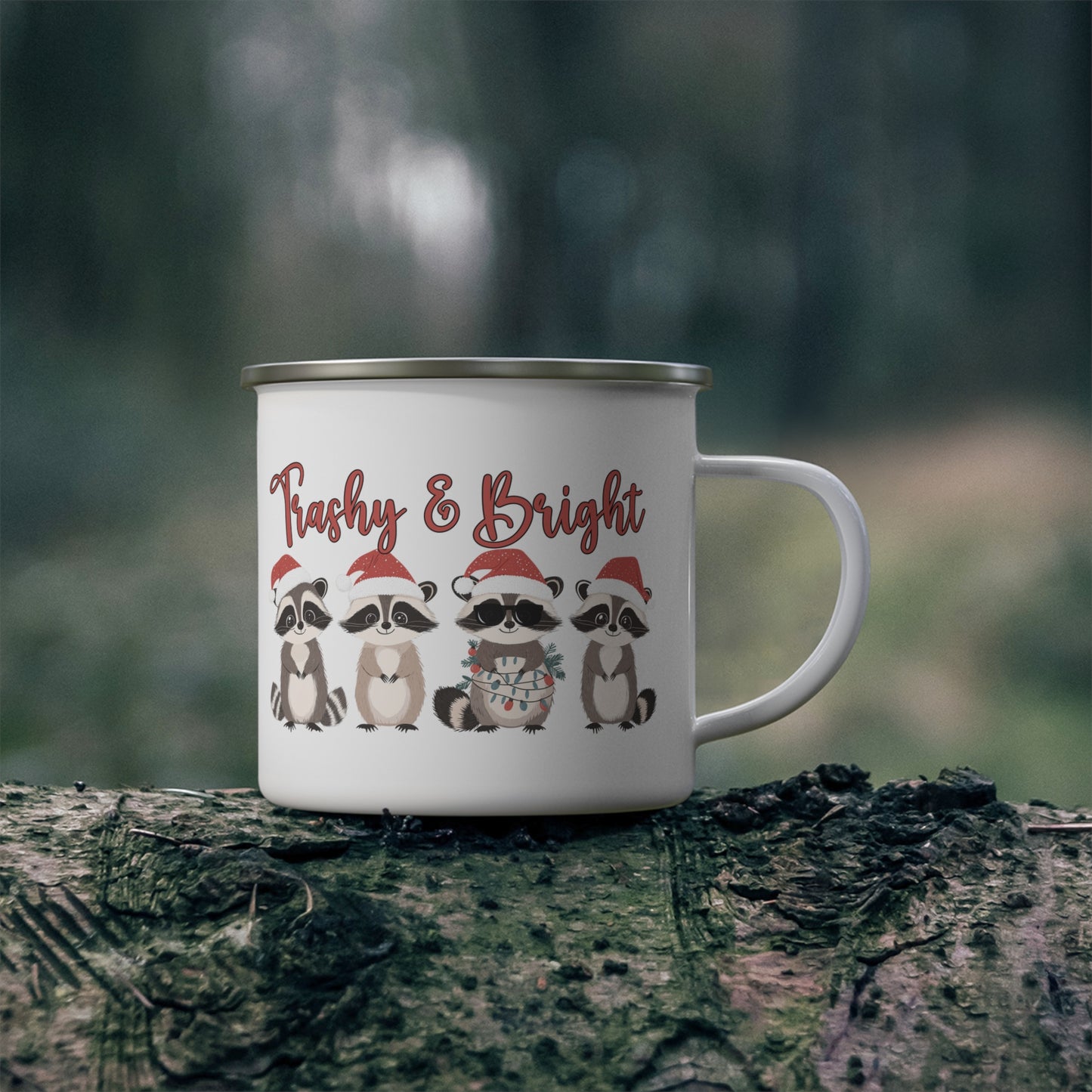 Trashy & Bright -Enamel Camping Mug