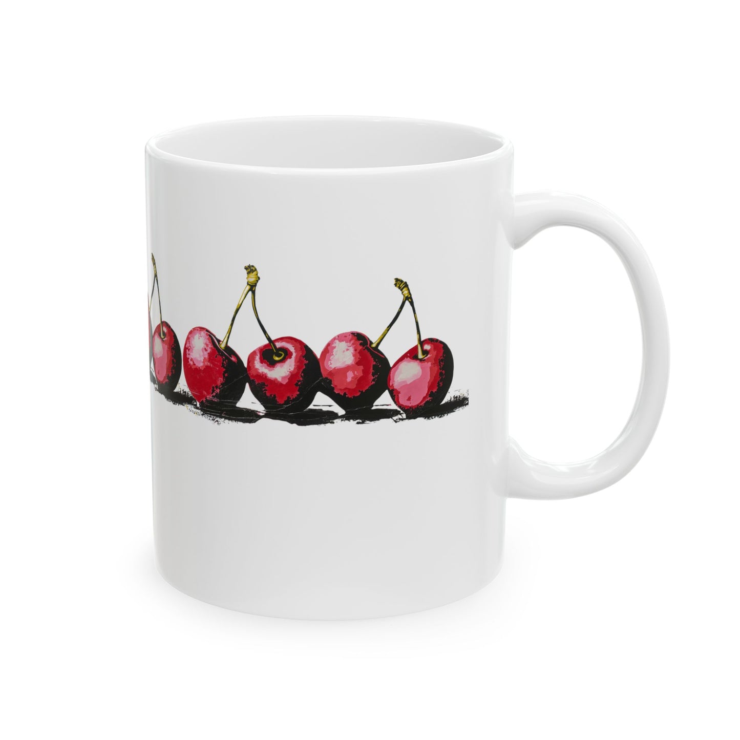 Jubilant Cherries - Ceramic Mug, (11oz, 15oz)