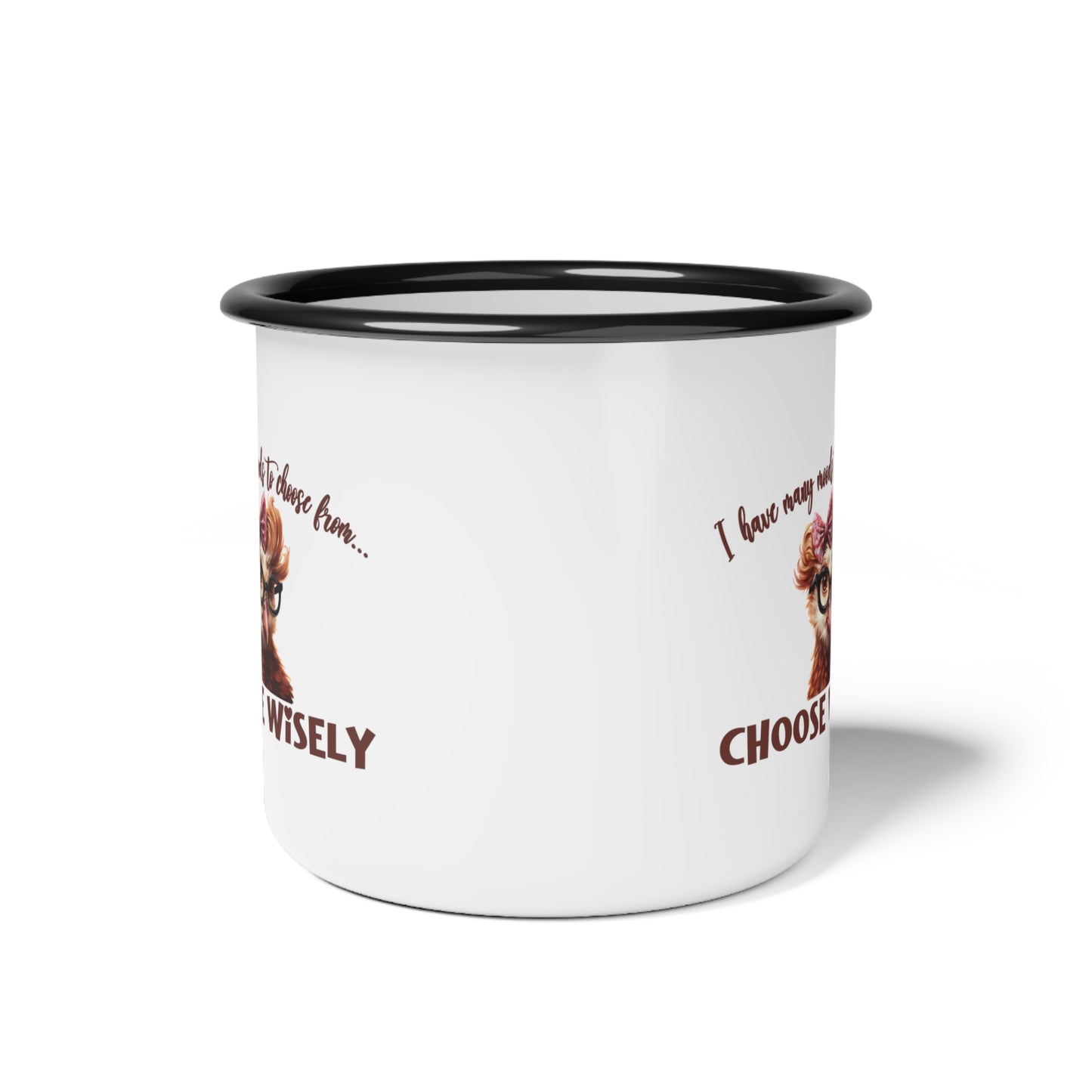 Mood -Choose Wisely -Enamel Camp Cup