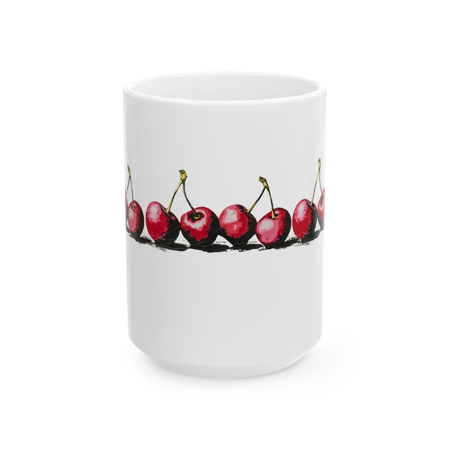 Jubilant Cherries - Ceramic Mug, (11oz, 15oz)