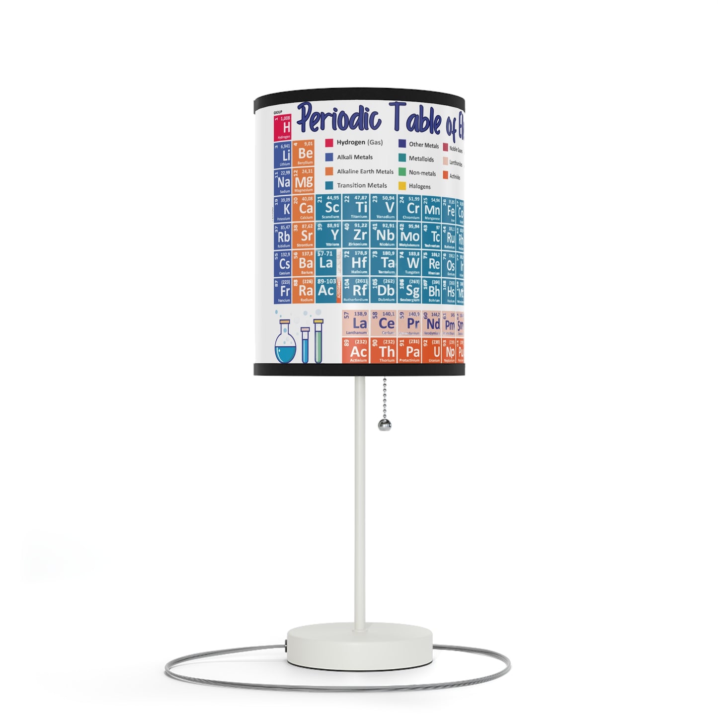 Scientific Periodic Table of Elements -Lamp on a Stand, US|CA plug