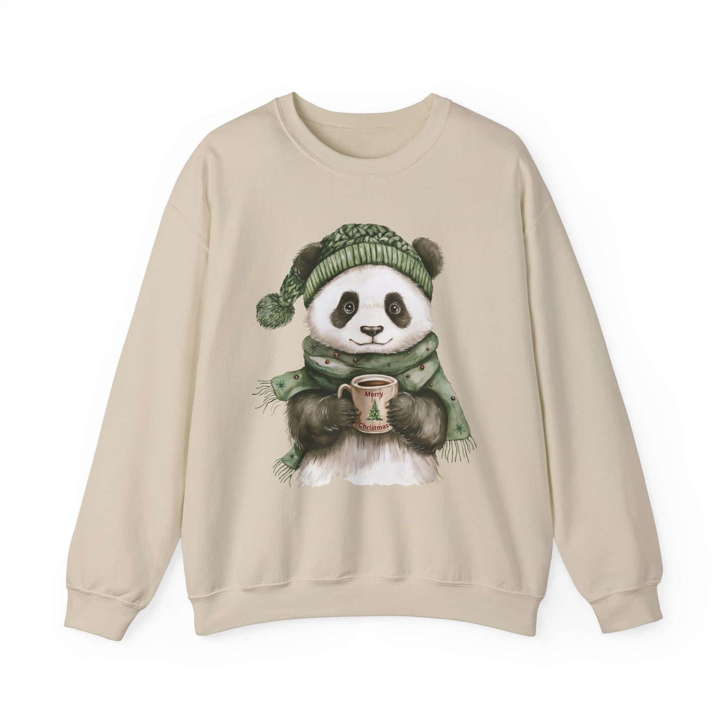 Merry Christmas Panda - Crewneck Sweatshirt