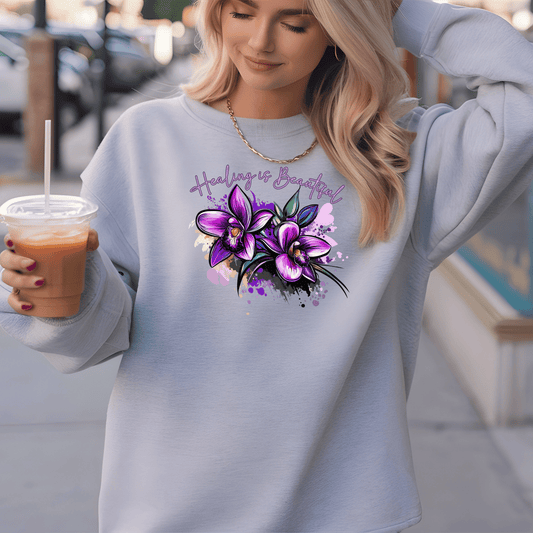 Healing is Beautiful -Unisex Heavy Blend™ Crewneck Sweatshirt