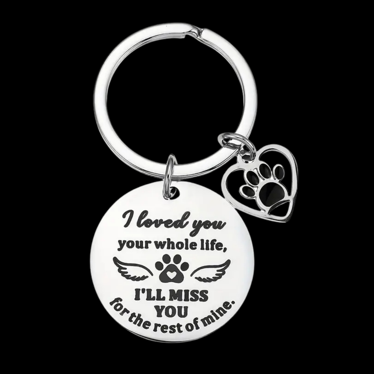 Rainbow Bridge Pet Memorial Key Chain (Free Engraving)